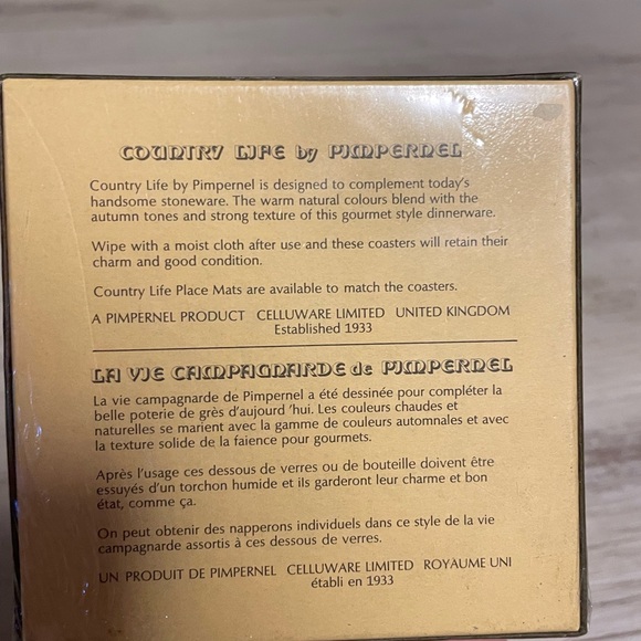 New In Box Pimpernel Coasters - Picture 3 of 3